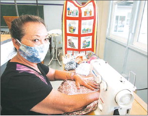 Celeste Lowe sewed 700 masks for residents and essential workers