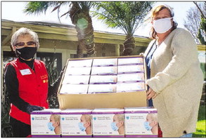 GAF distributed 3,200 masks to  Meals On Wheels Long Beach