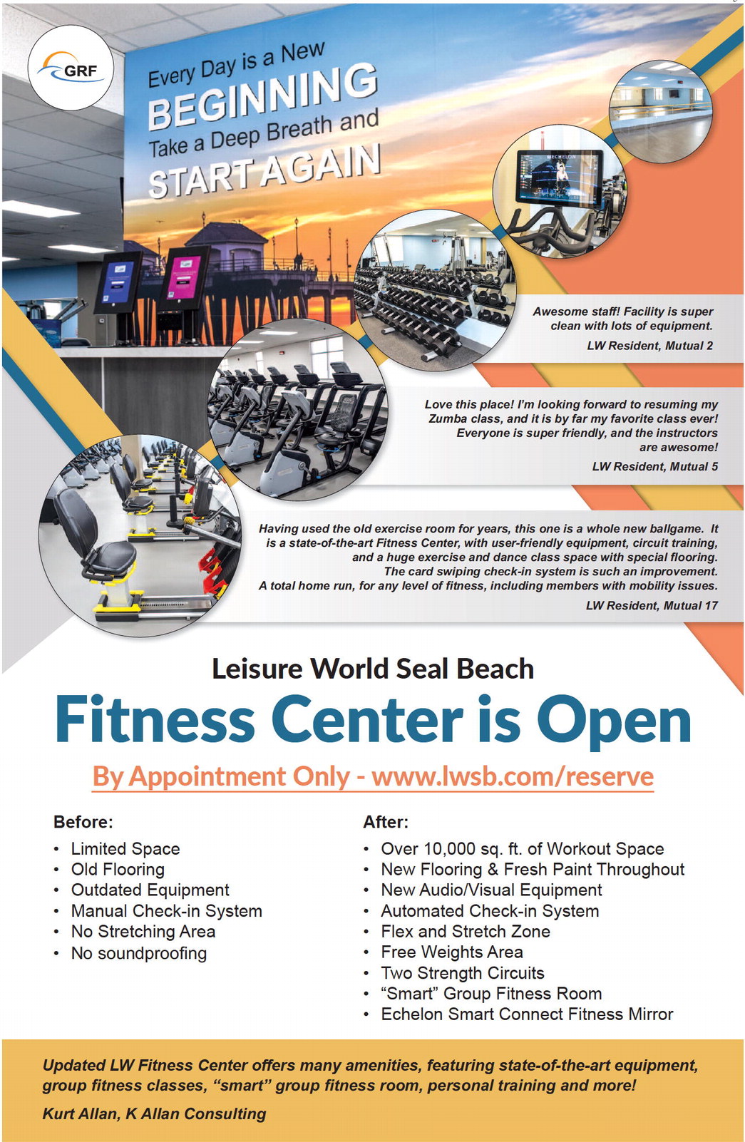 Fitness Center is Open