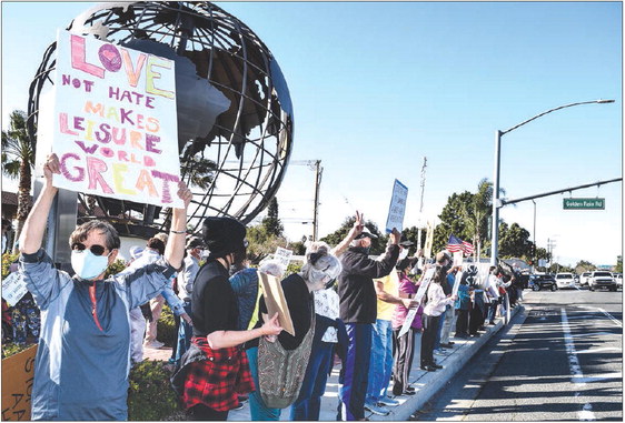 Protest draws 100s of people from LW and beyond