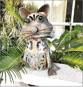 Alloy cat looks for new delight