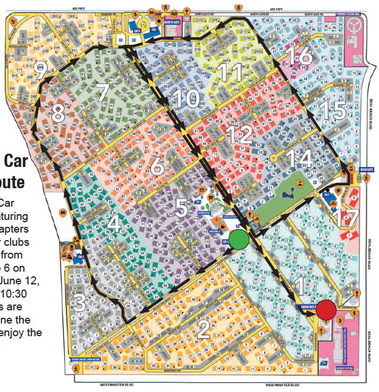 Classic Car  Tour Route