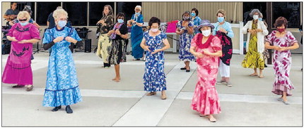 Hui O Hula dancers practice ….