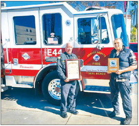 LWers honored for life-saving actions during a fire Jan. 14