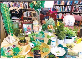 Firefighters admire bookstore wares