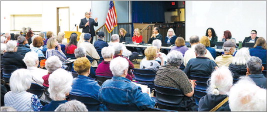 All-department town hall attracts hundreds