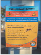 West Nile Virus detected in LW