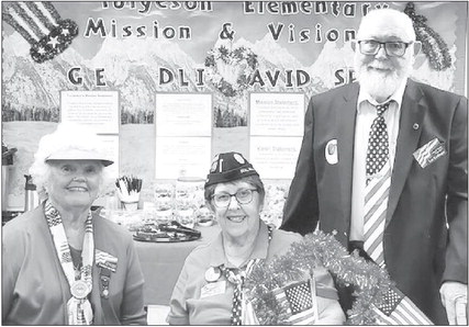 American Legion led a fl ag ceremony at elementary school