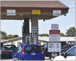 New signage clarifies entry lanes at Main Gate