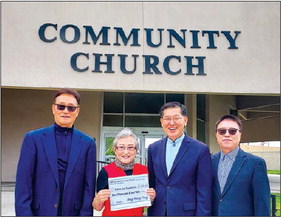 LW Korean Community Church donates $1,000 to the GAF