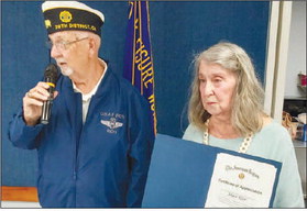 American Legion Post and Auxiliary honor member