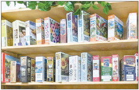 Over 70 puzzles available to borrow