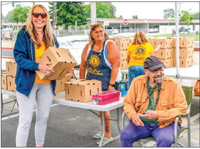 Food distribution moved to today