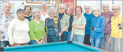 Women’s Pool Cue Club plays Mondays in CH 1