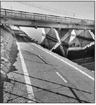 Damaged part of bike path straddles no man’s land